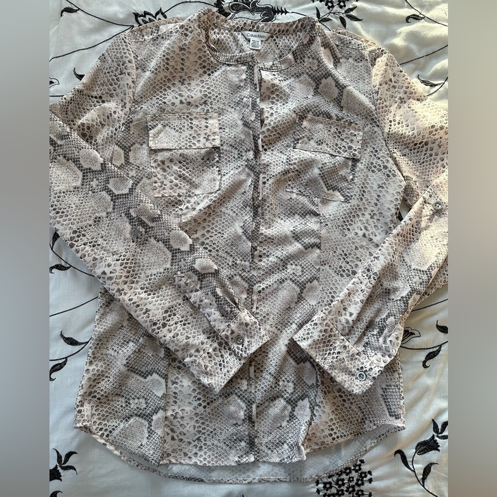 Snakeskin Pattern Blouse - image 6
